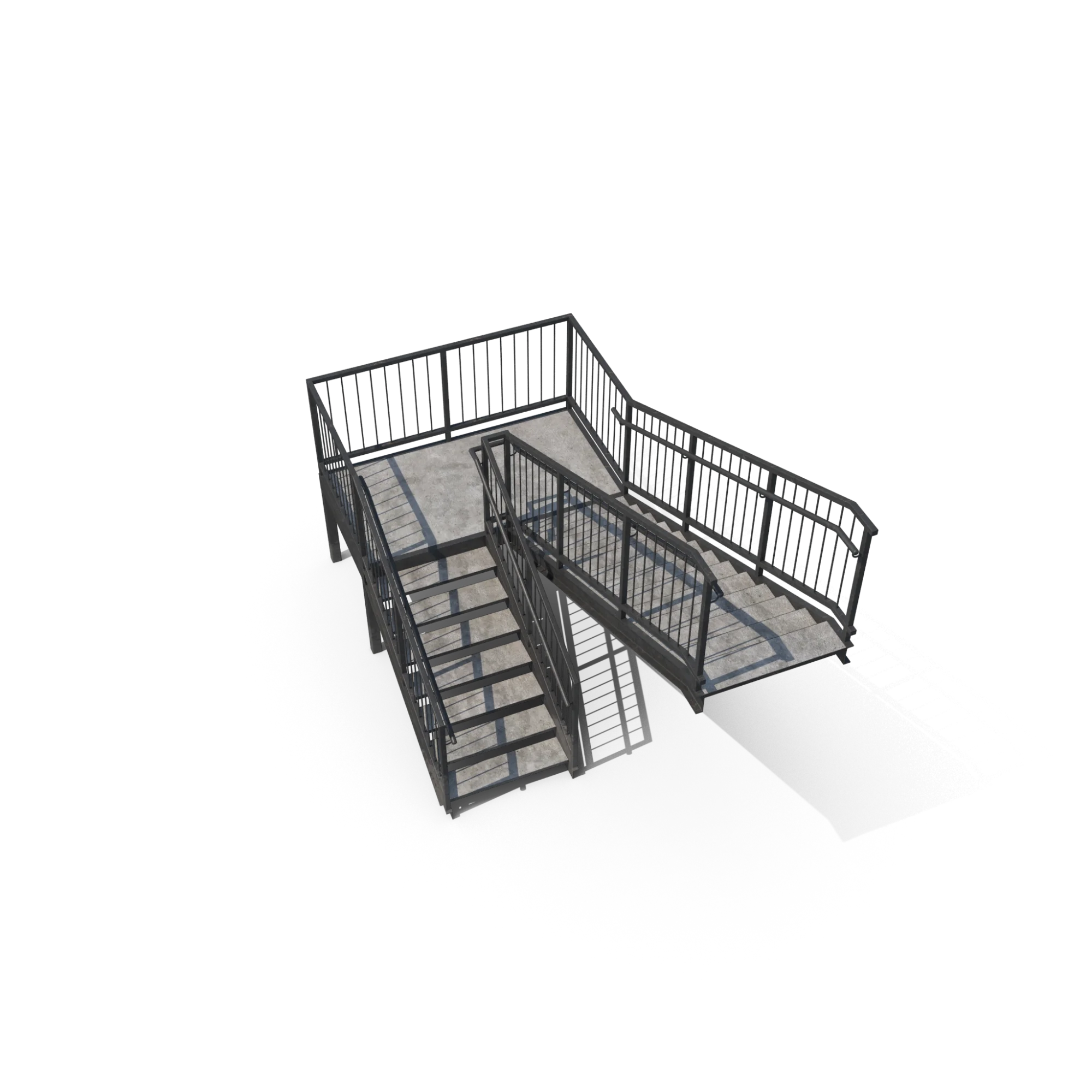 Exterior staircase design